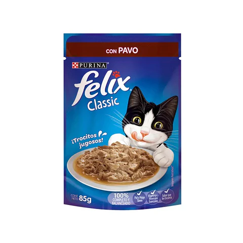 Félix Trocitos Jugosos Sabor Pavo 85g