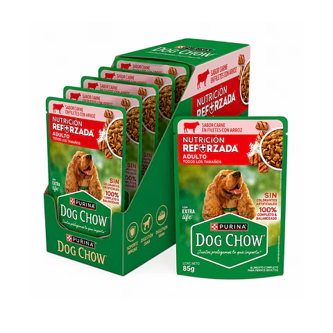 Alimento Húmedo Para Perros Dog Chow Sabor Carne 85g