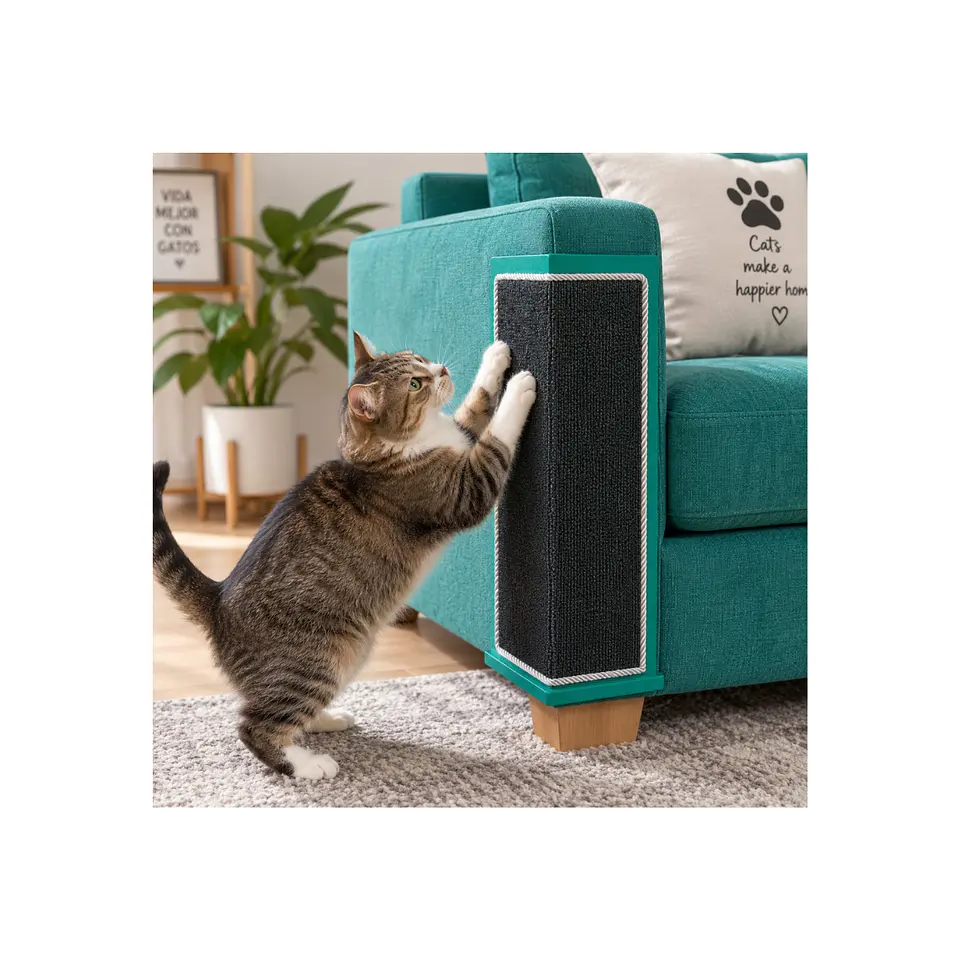 Rascador Gato Cubre Esquina De Sillón Camas Y Muebles 3