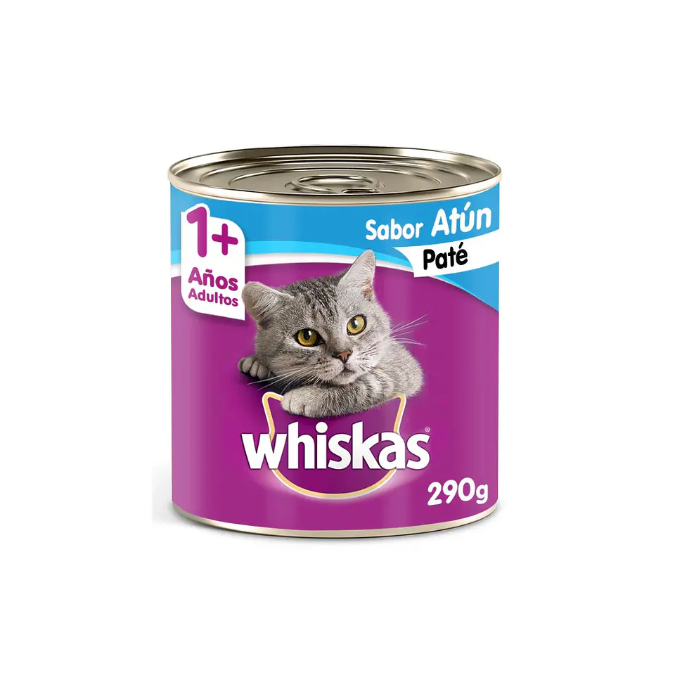 Alimento Húmedo Lata Whiskas sabor Atún 290g - Gato Adulto - 2
