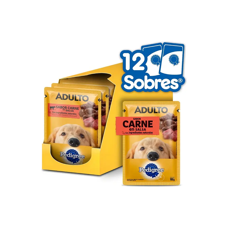Sachet Húmedo para Perro Adulto Carne en Salsa 100g 1