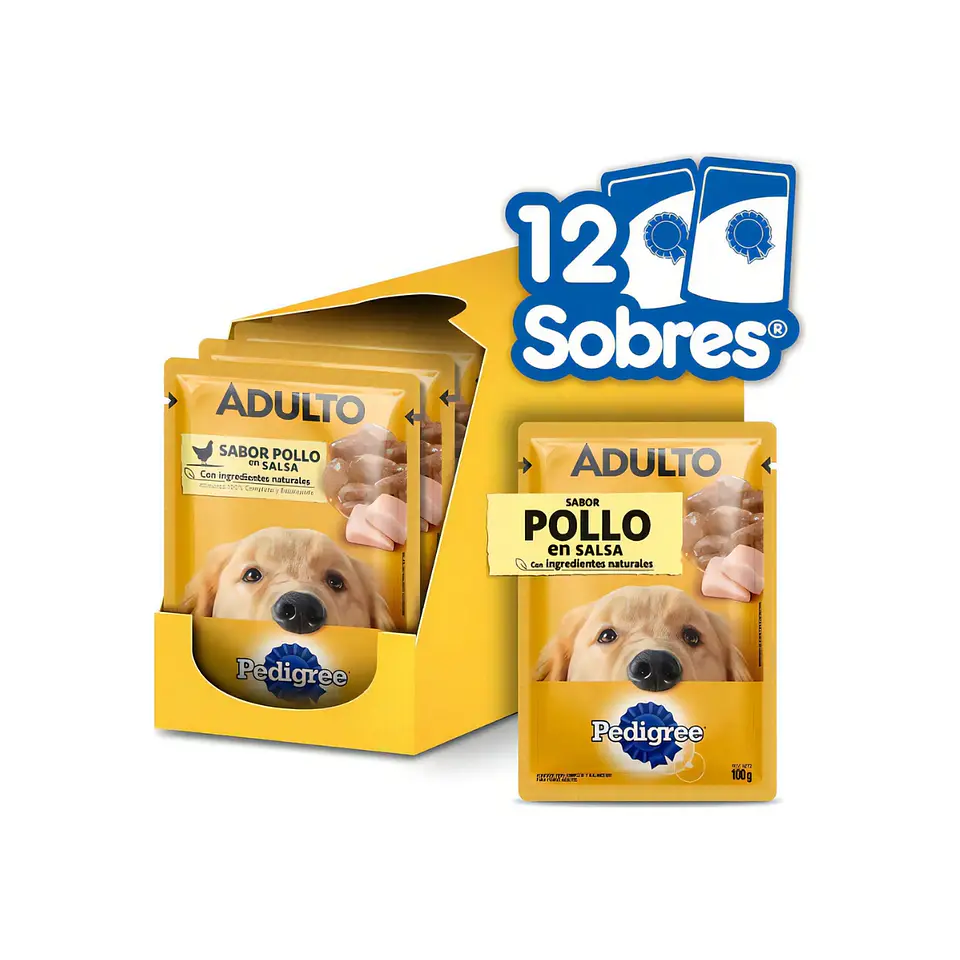 Sachet Húmedo para Perro Adulto Pollo en Salsa 100g 1