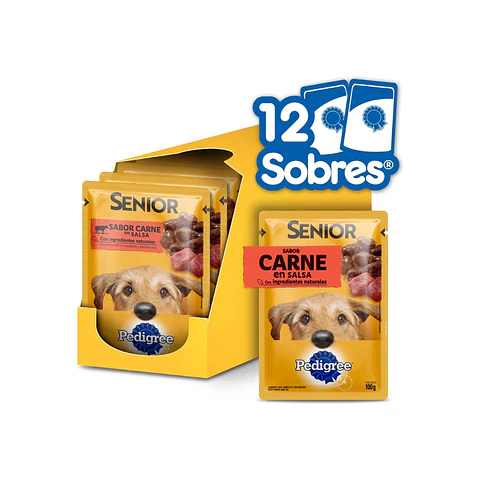 Sachet Húmedo para Perro Senior Carne en Salsa 100g
