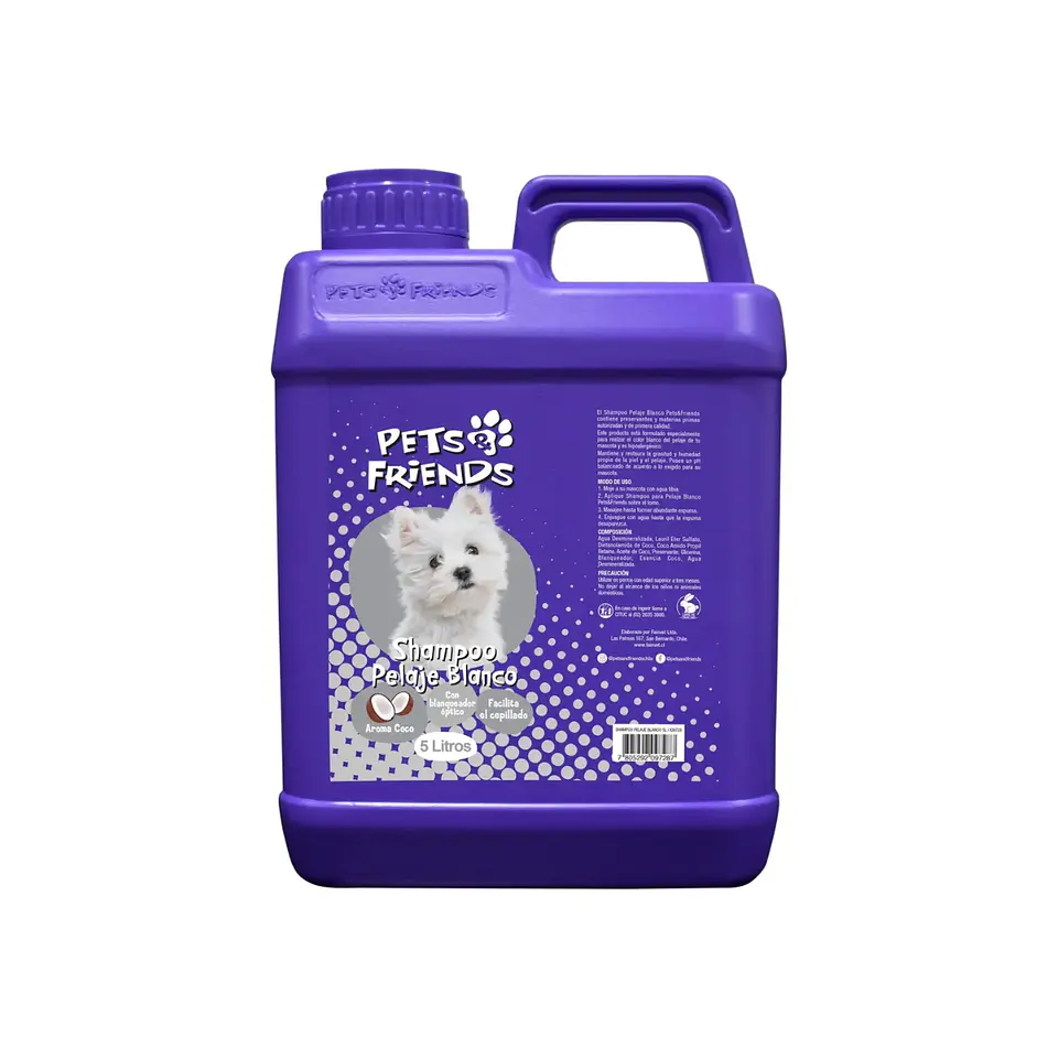 Shampoo para Perros Pelaje Blanco 5 Litros 1