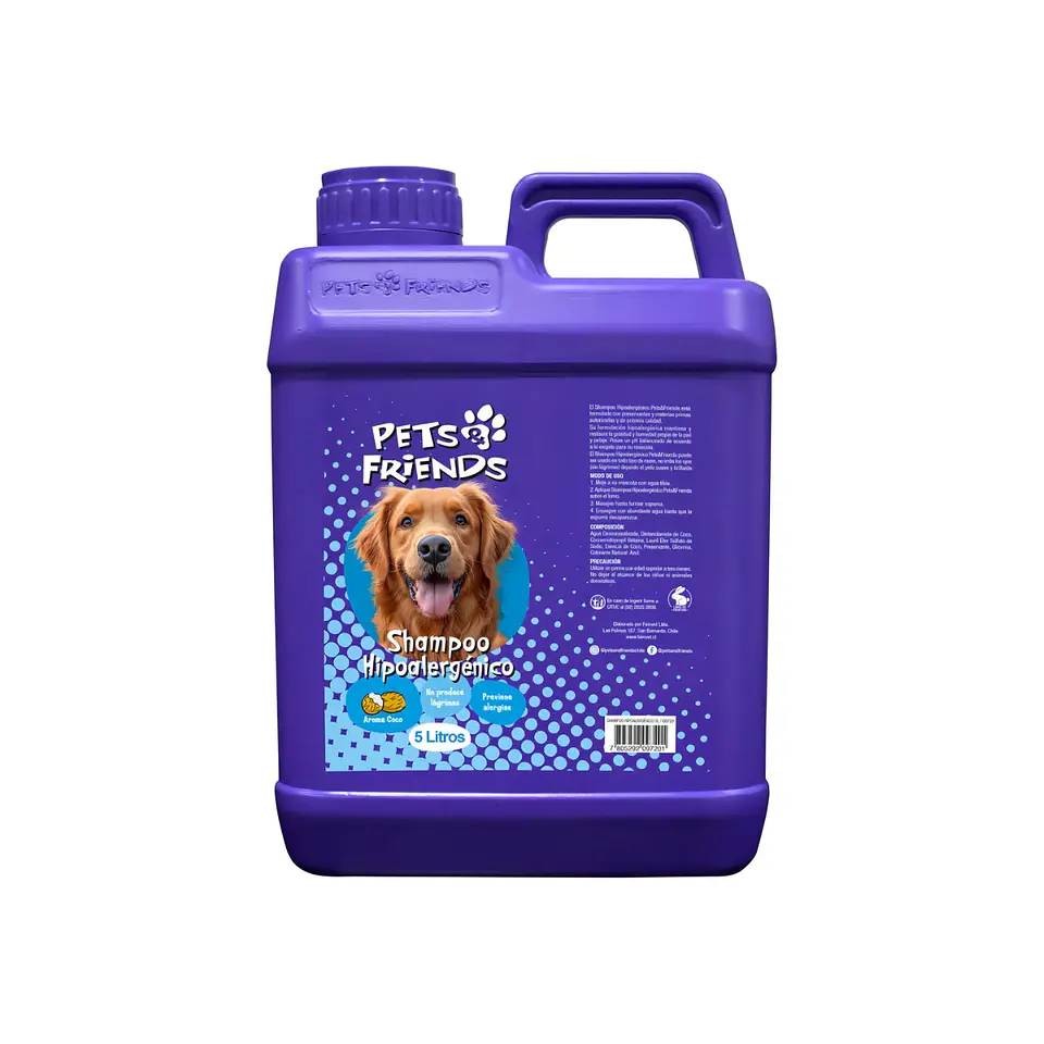 Shampoo para Perros Hipoalergénico 5 Litros 1