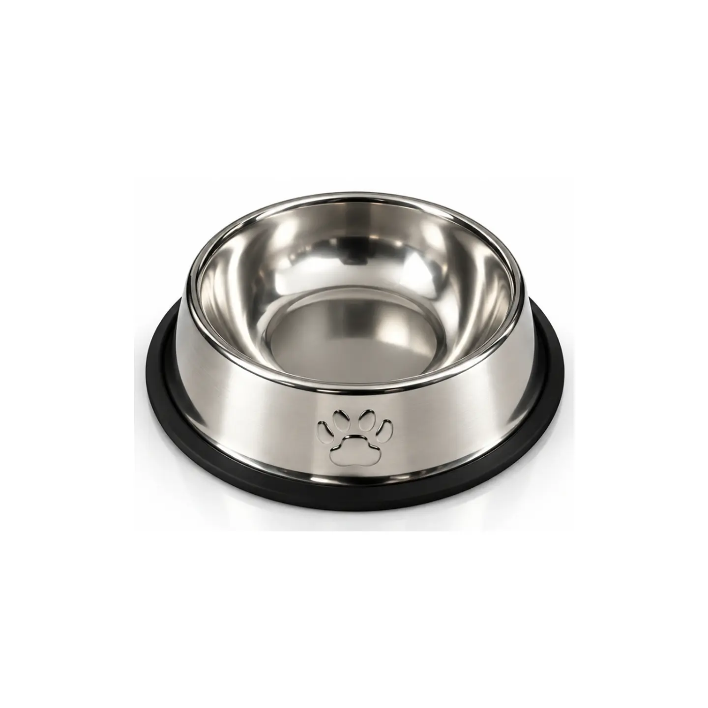 Plato Acero Inoxidable Antideslizante Mascotas 1