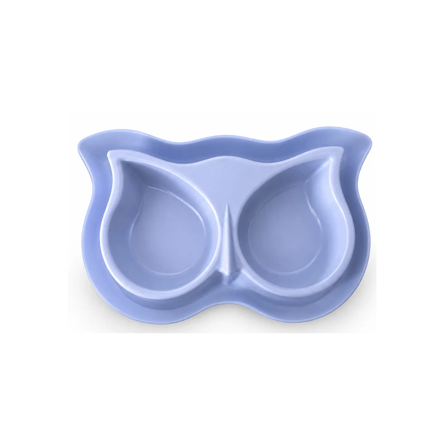 Plato Doble Comedero/Bebedero para Mascotas Diseño Búho 3