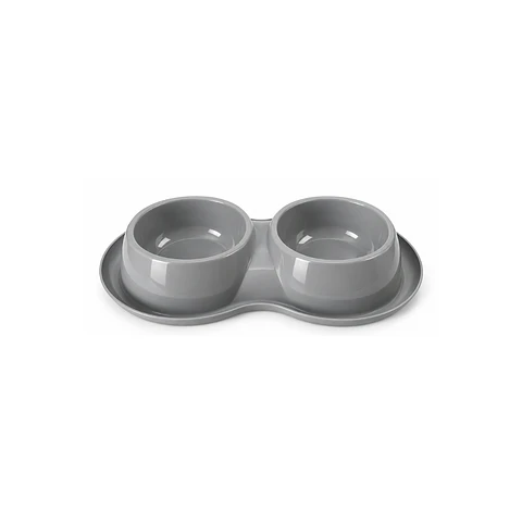 Plato Doble Comedero/Bebedero para Mascotas
