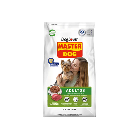 Master Dog Adulto Raza Pequeña 18 Kg Premium sabor Carne