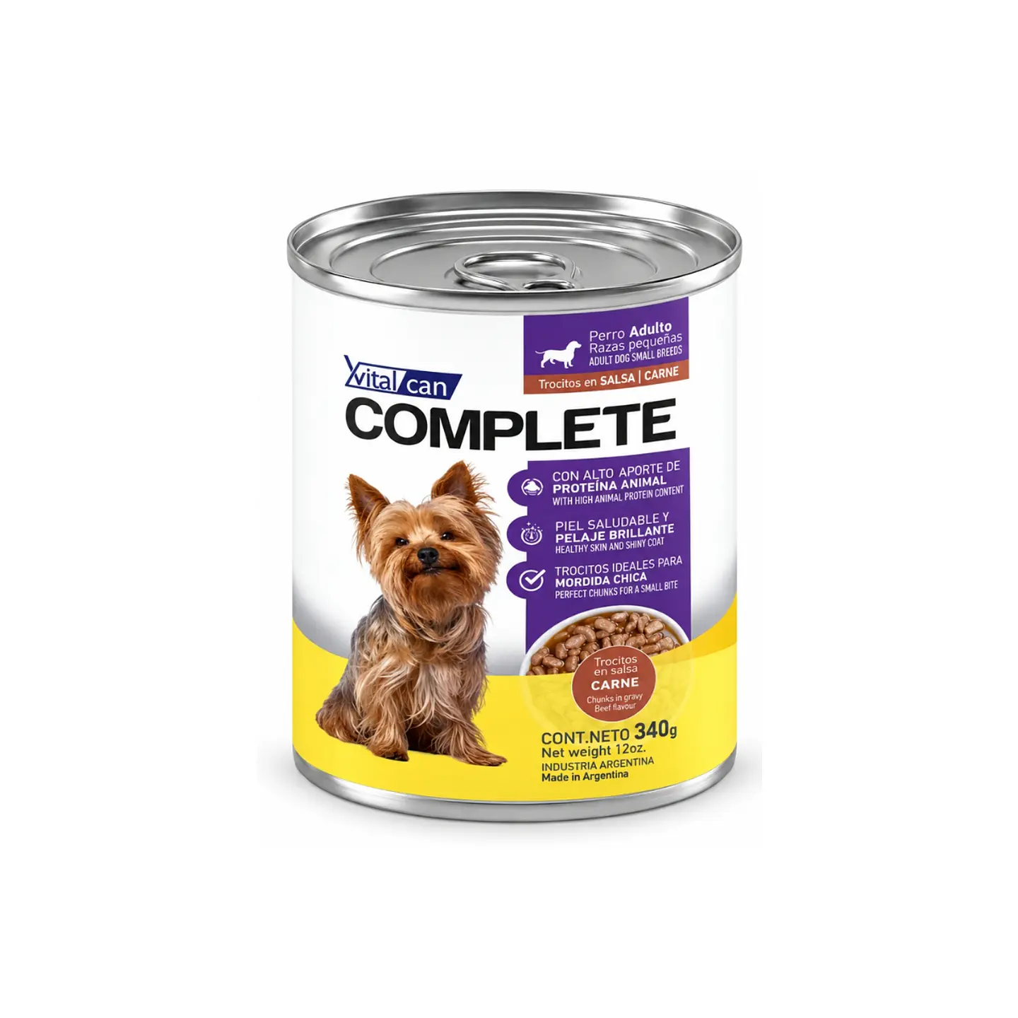 Alimento Húmedo Perros Raza Pequeña VitalCan Complete 340g 1