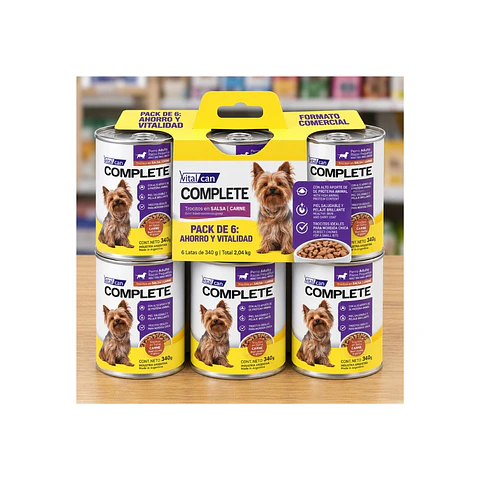 Alimento Húmedo Perros Raza Pequeña VitalCan Complete 340g
