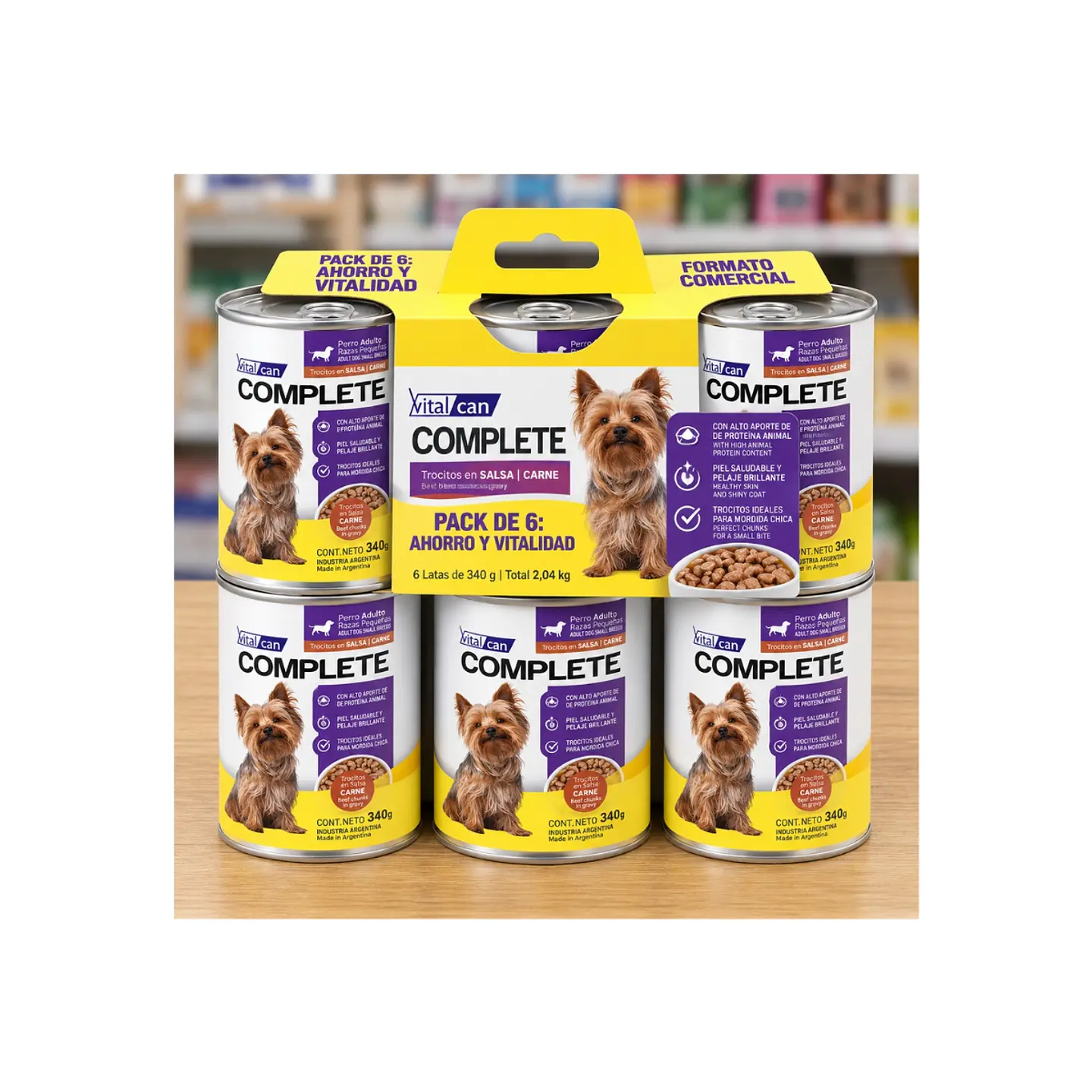 Alimento Húmedo Perros Raza Pequeña VitalCan Complete 340g 2