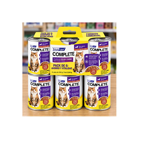 Alimento Húmedo Gato Adulto VitalCan Complete 340g