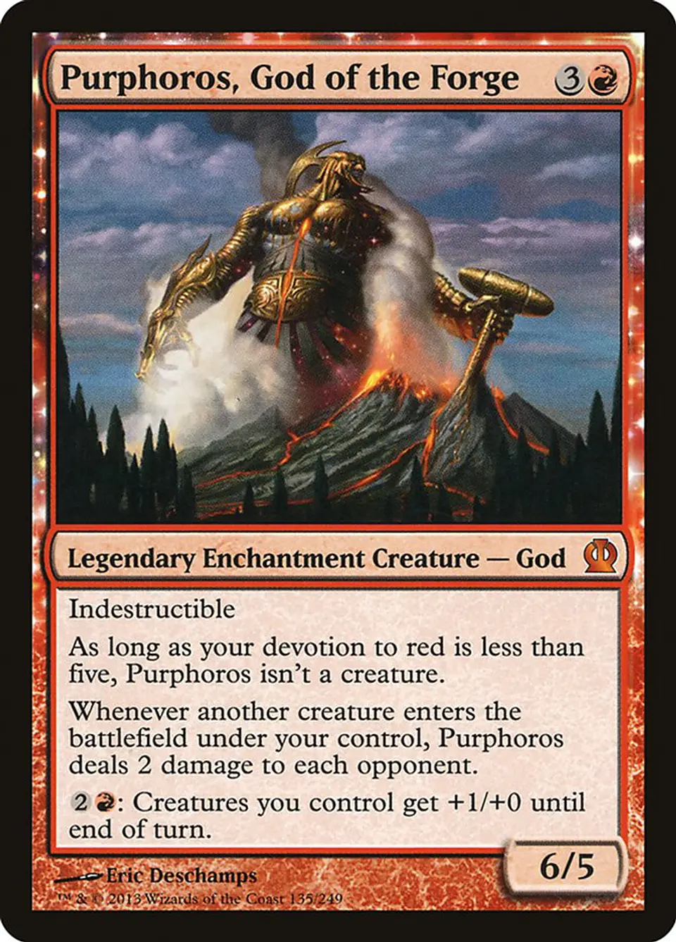 Purphoros, God of the Forge (foil) | Inglés | NM | THS 1