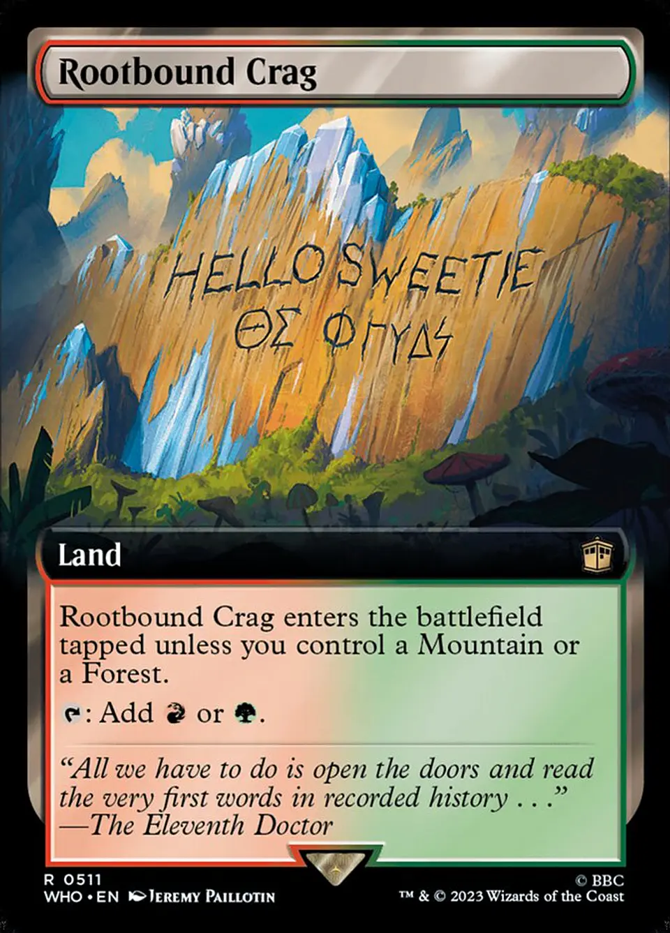 Rootbound Crag (Extended Art) | Inglés | NM | WHO 1