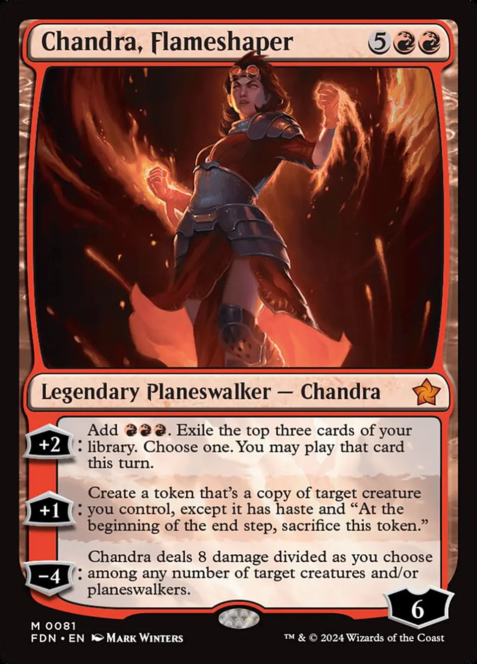 Chandra, Flameshaper (foil) | Inglés | NM | FDN 1