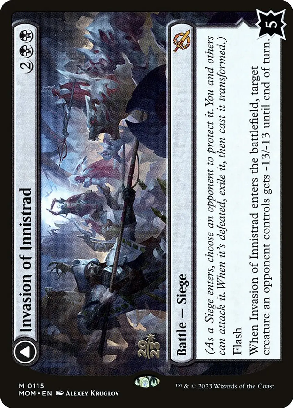 Invasion of Innistrad // Deluge of the Dead (Launch foil) | Español | NM | PMOM 1