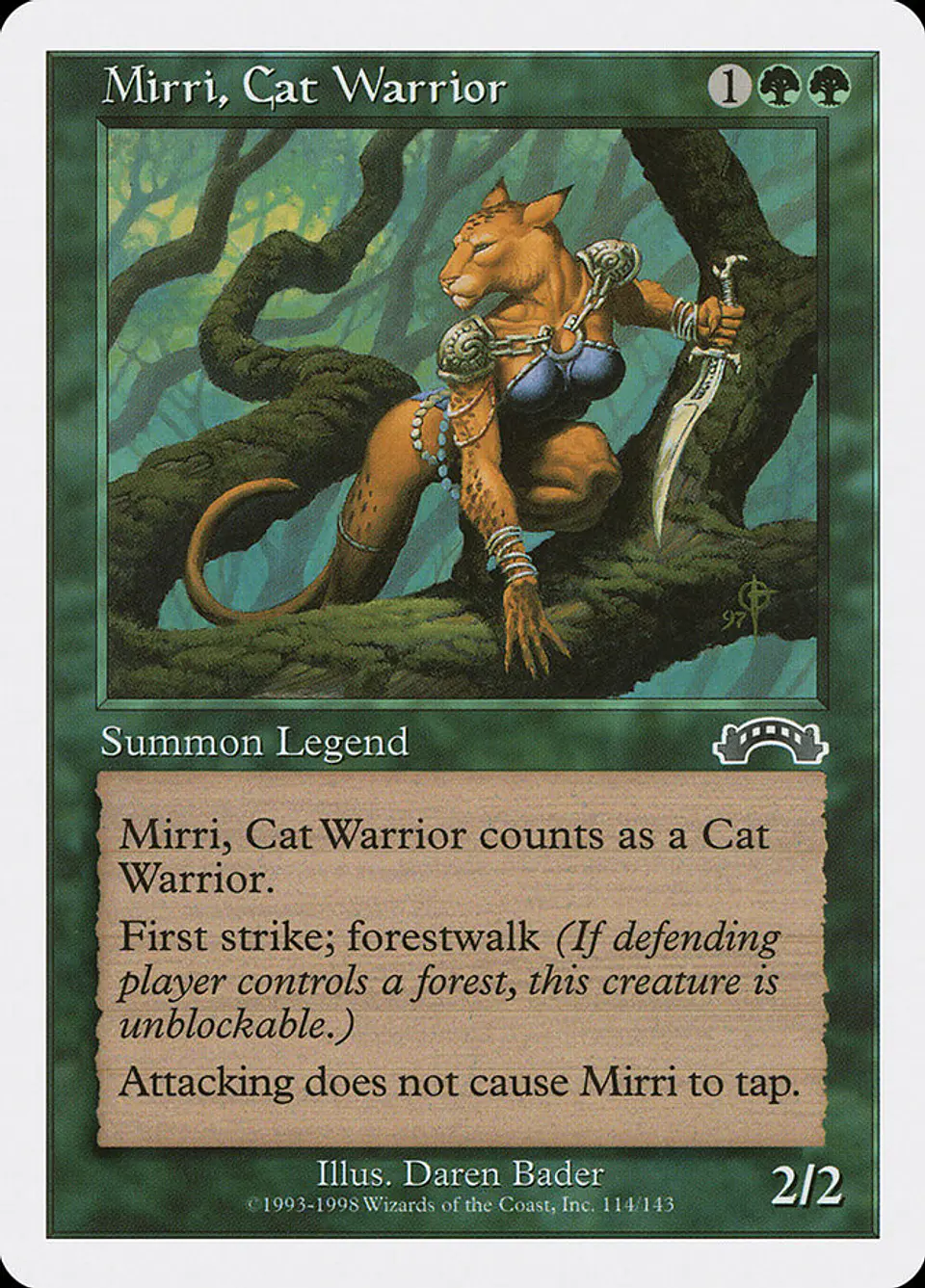 Mirri, Cat Warrior (Retro Frame) | Inglés | NM | ATH 1
