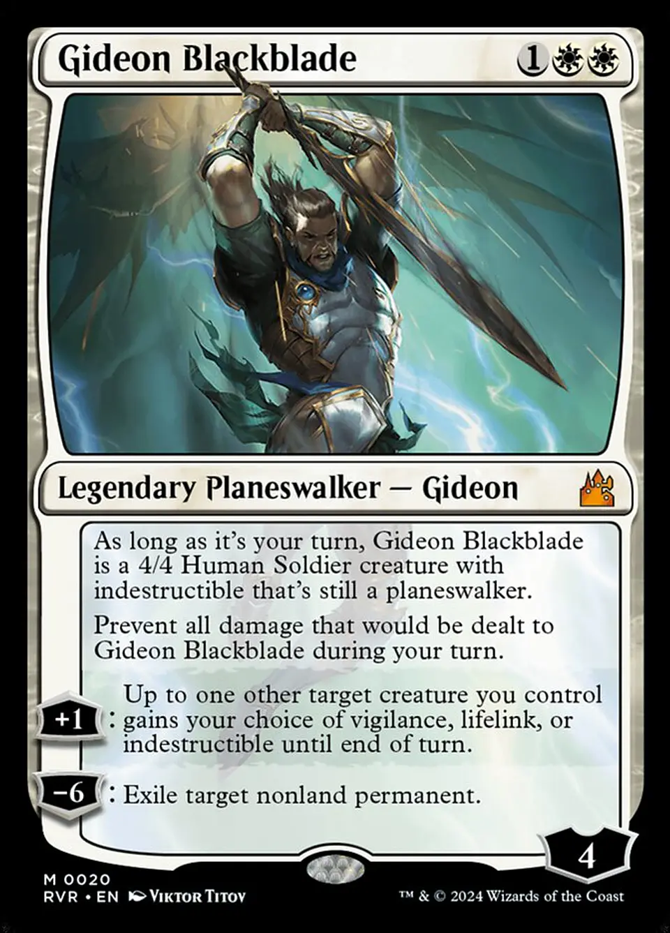 Gideon Blackblade | Inglés | NM | RVR 1