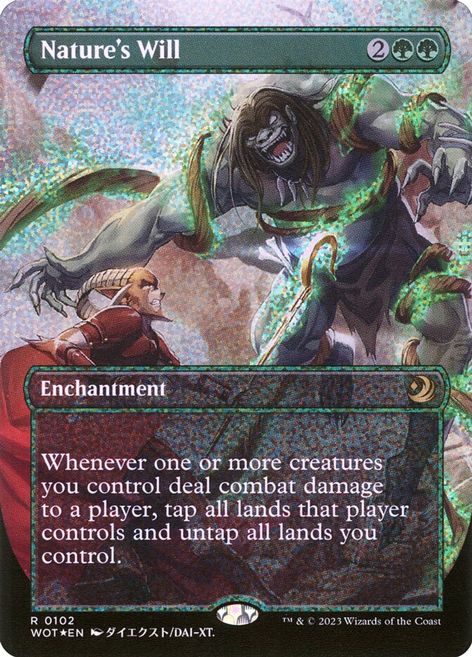 Nature's Will (Borderless foil) | Japonés | NM | WOT 1