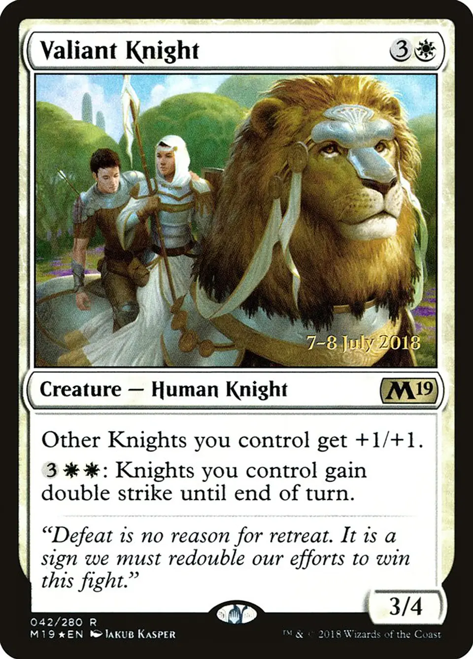 Valiant Knight (Launch foil) | Español | NM | PM19 1