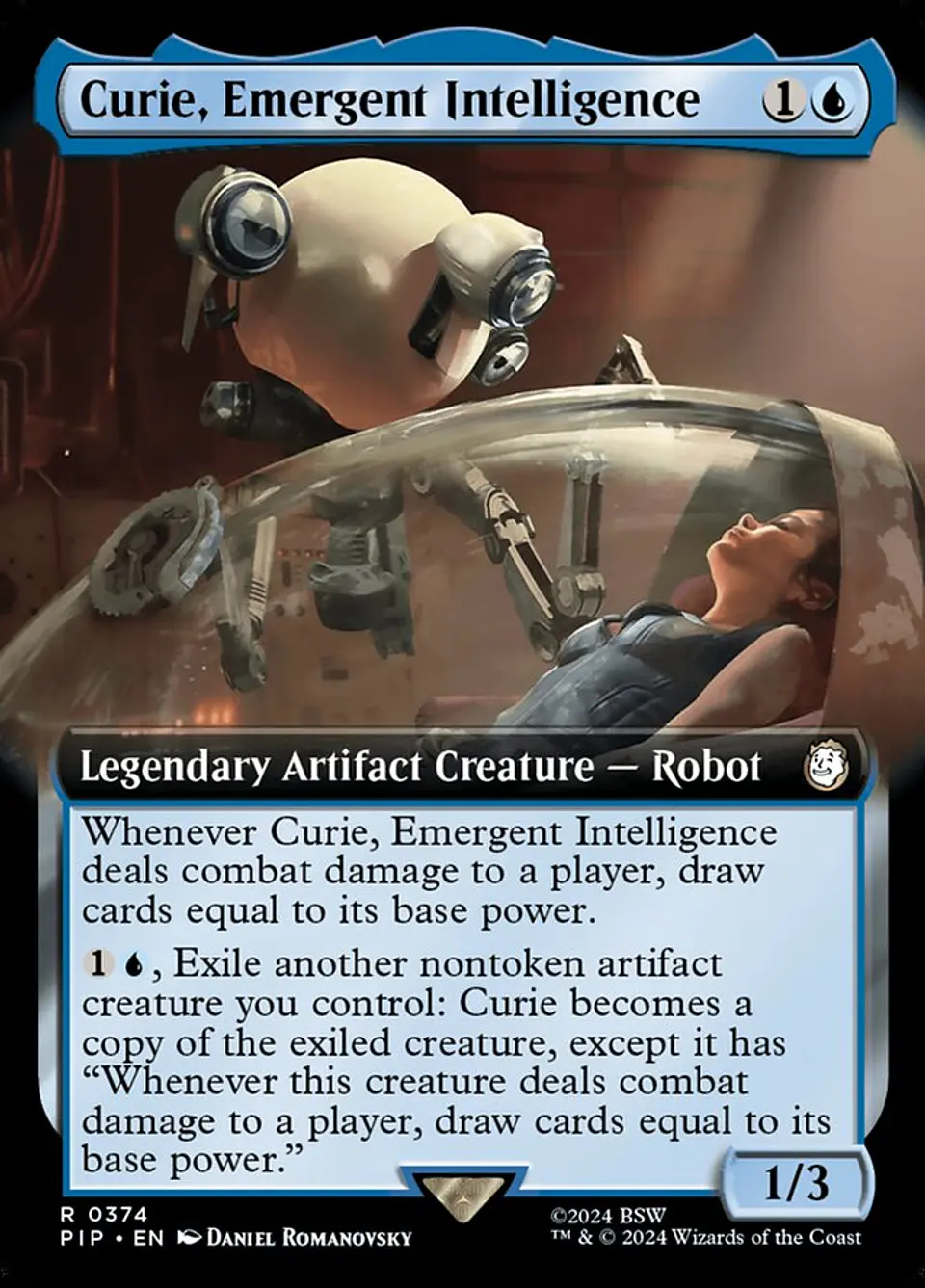 Curie, Emergent Intelligence (Extended Art foil) | Inglés | NM | PIP 1
