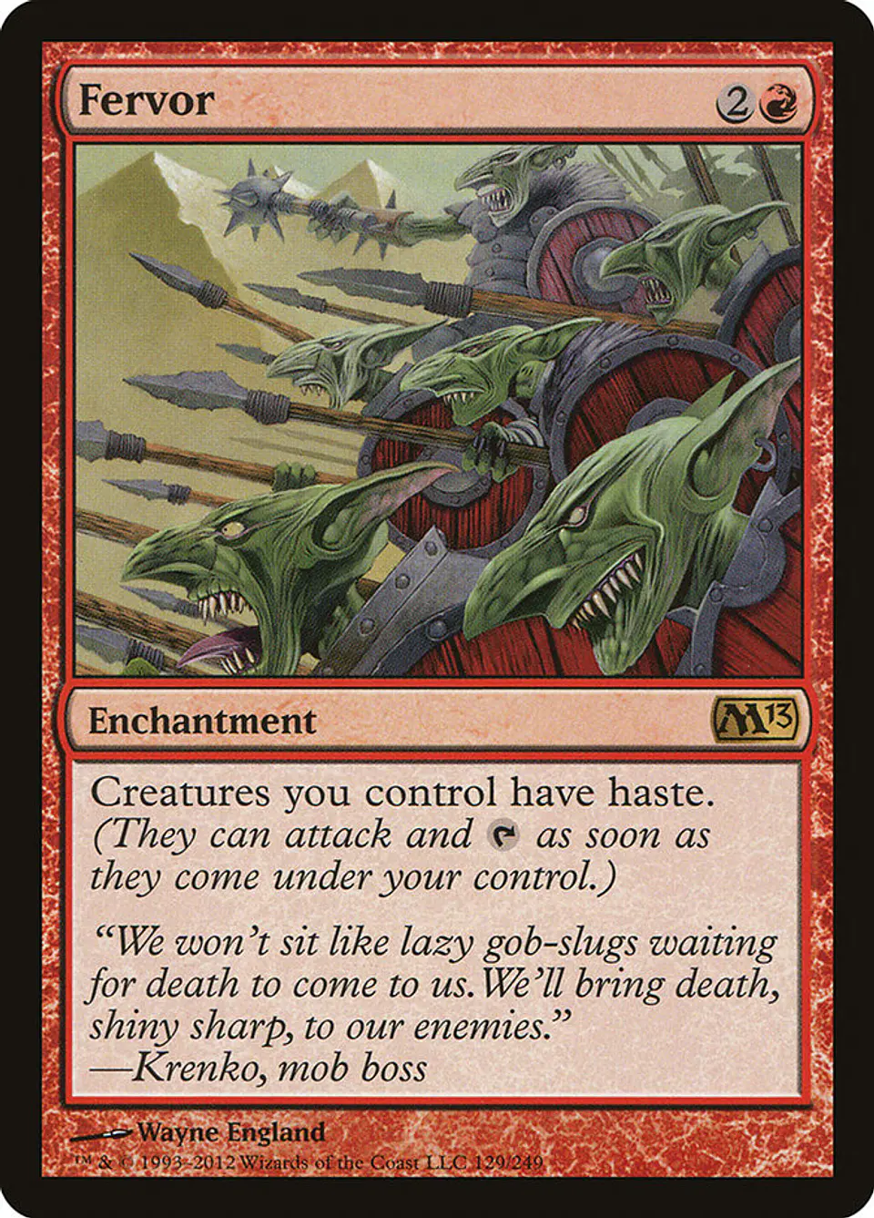 Fervor | Inglés | NM | M13 1