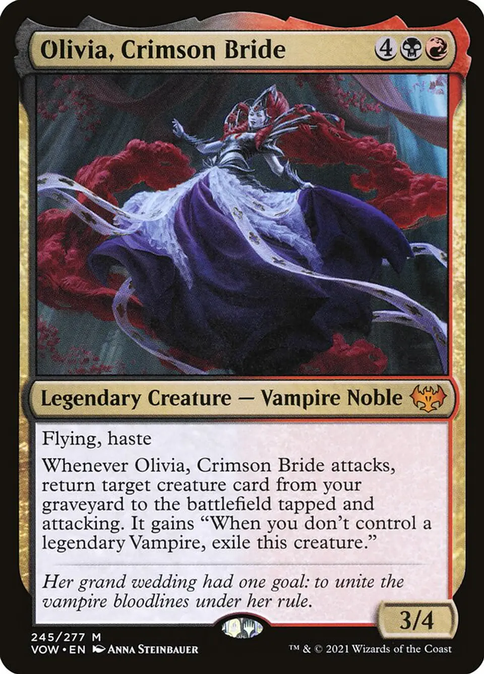 Olivia, Crimson Bride | Español | NM | VOW 1