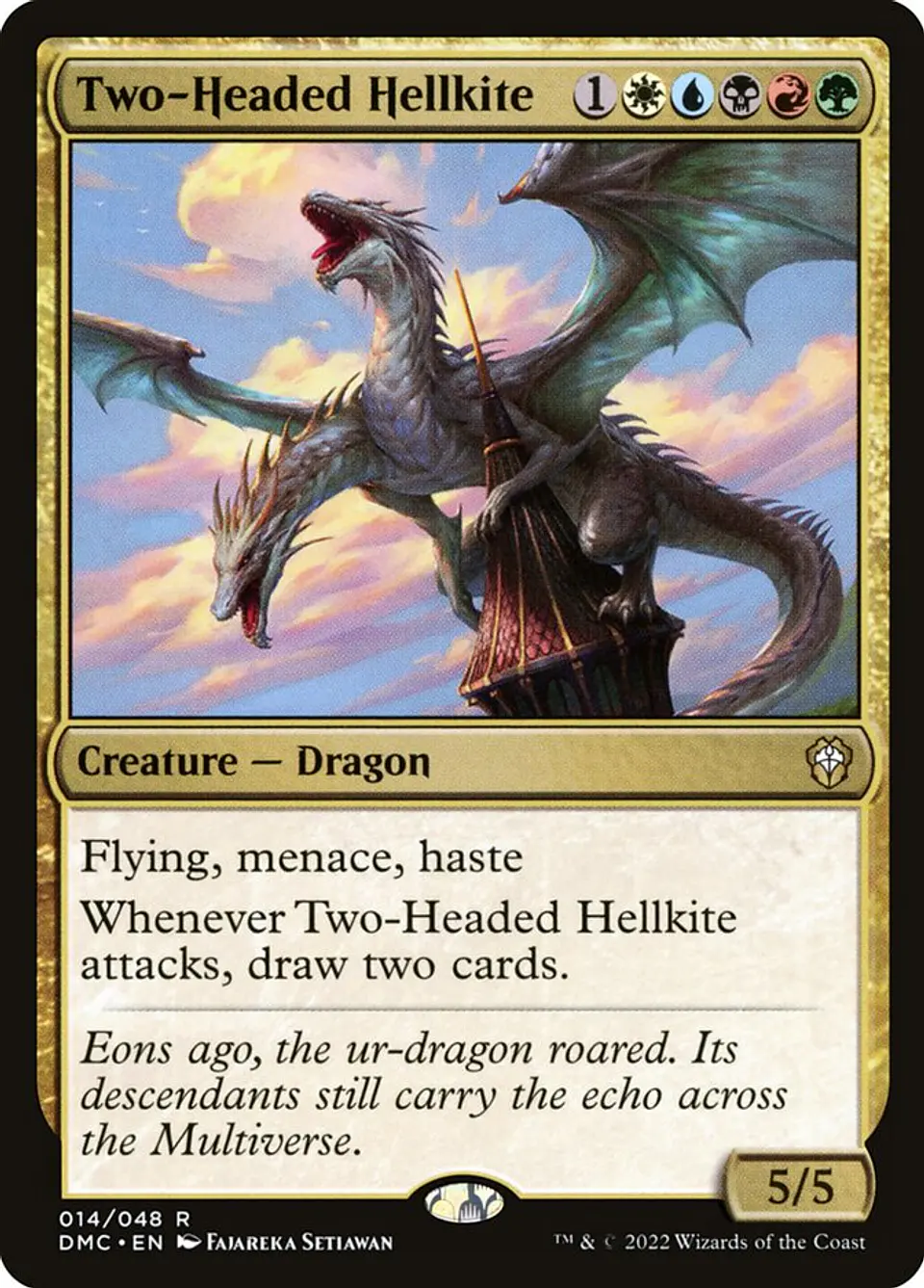 Two-Headed Hellkite | Inglés | NM | DMC 1