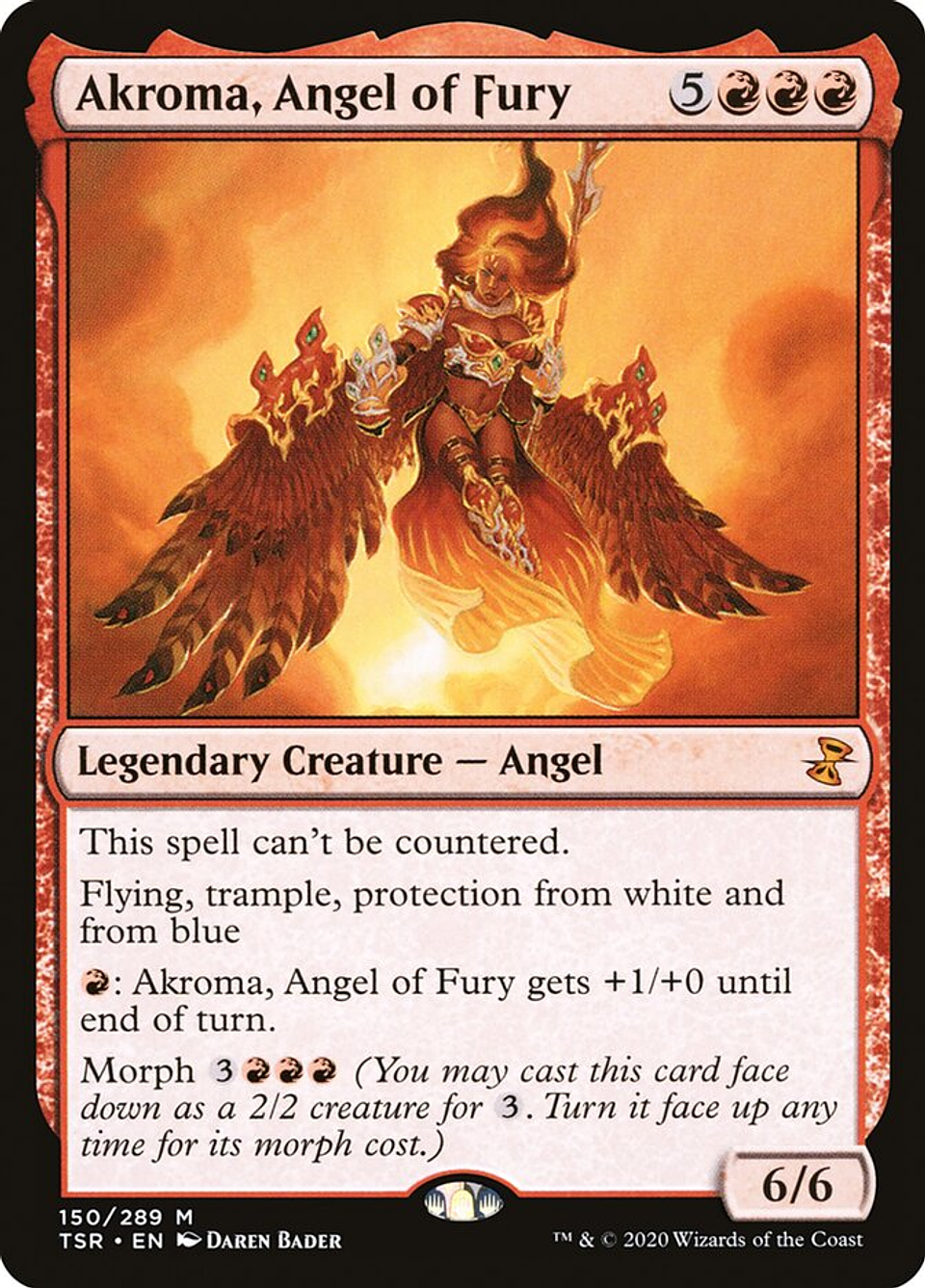 Akroma, Angel of Fury (foil) | Español | NM | TSR 1