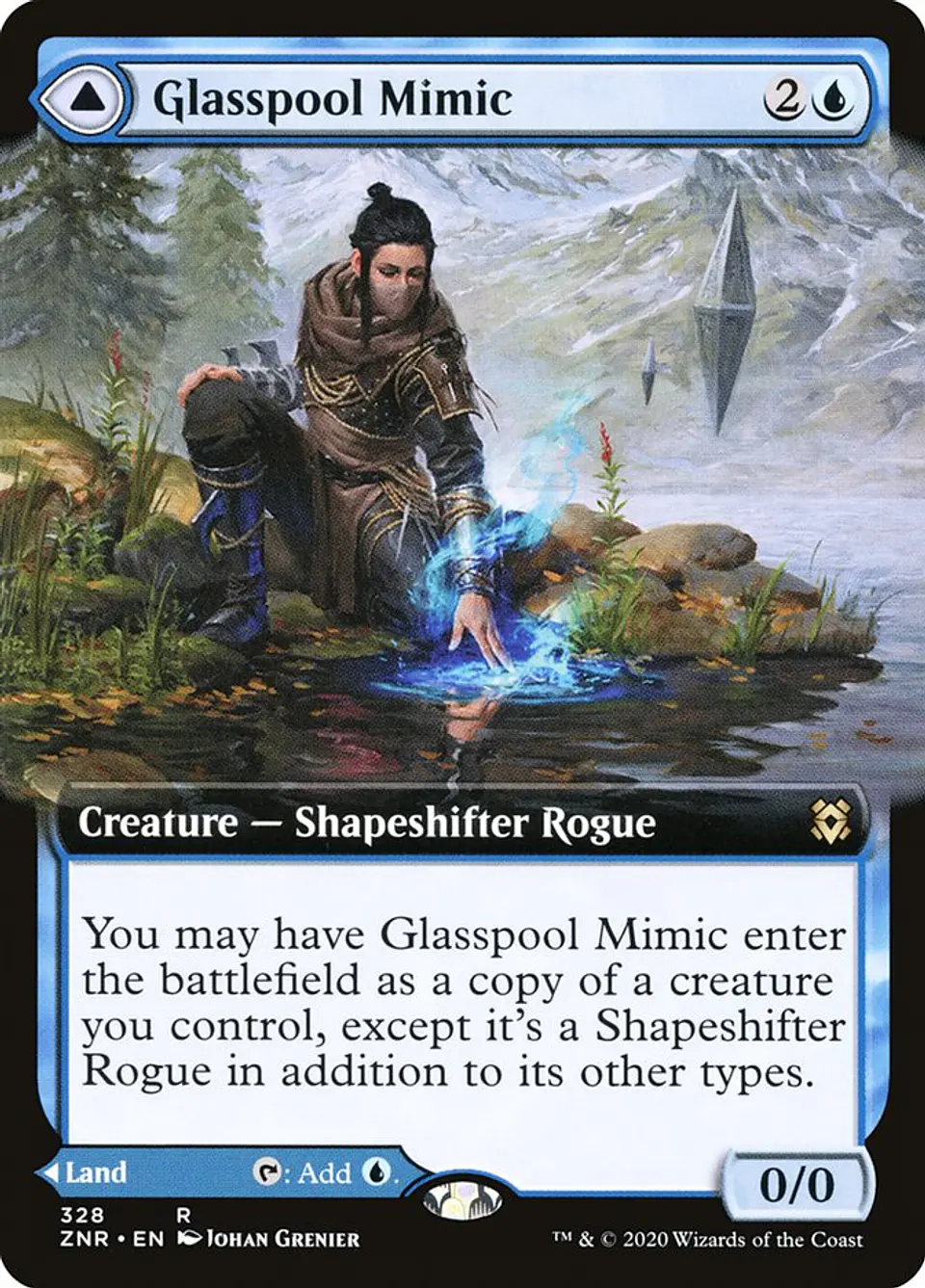 Glasspool Mimic // Glasspool Shore (Extended Art) | Inglés | NM | ZNR 1