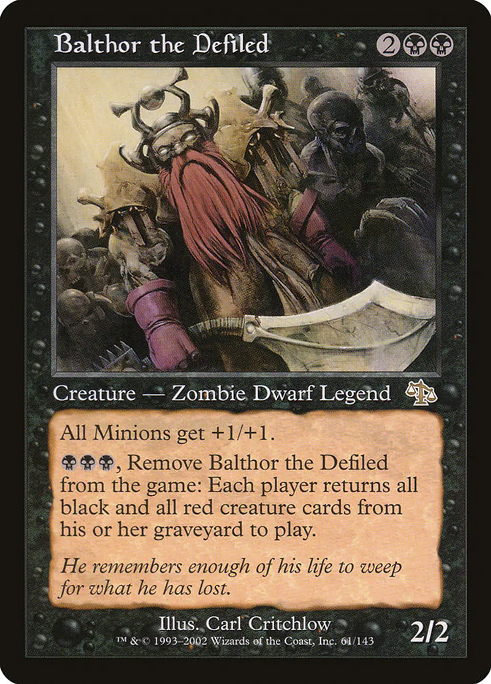 Balthor the Defiled (Retro Frame) | Español | EX | JUD 1