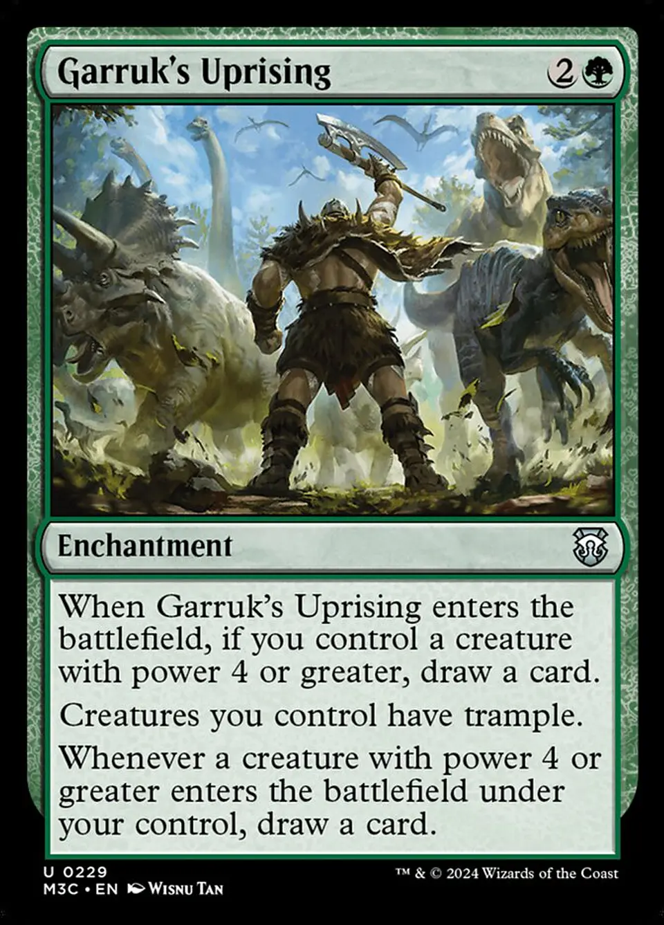 Garruk's Uprising (foil) | Inglés | NM | M3C 1