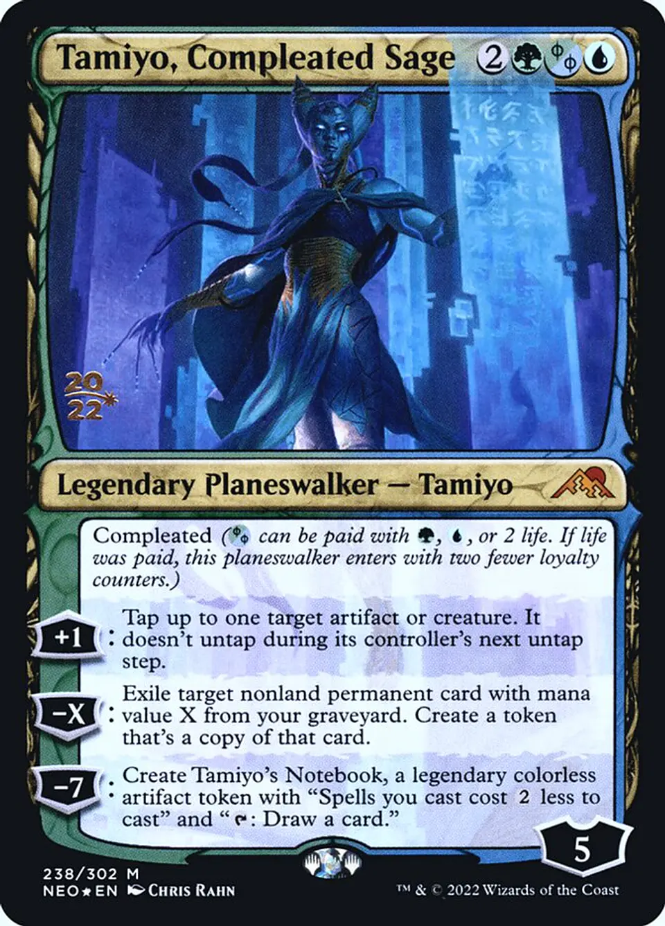 Tamiyo, Compleated Sage (Launch foil) | Español | NM | PNEO 1