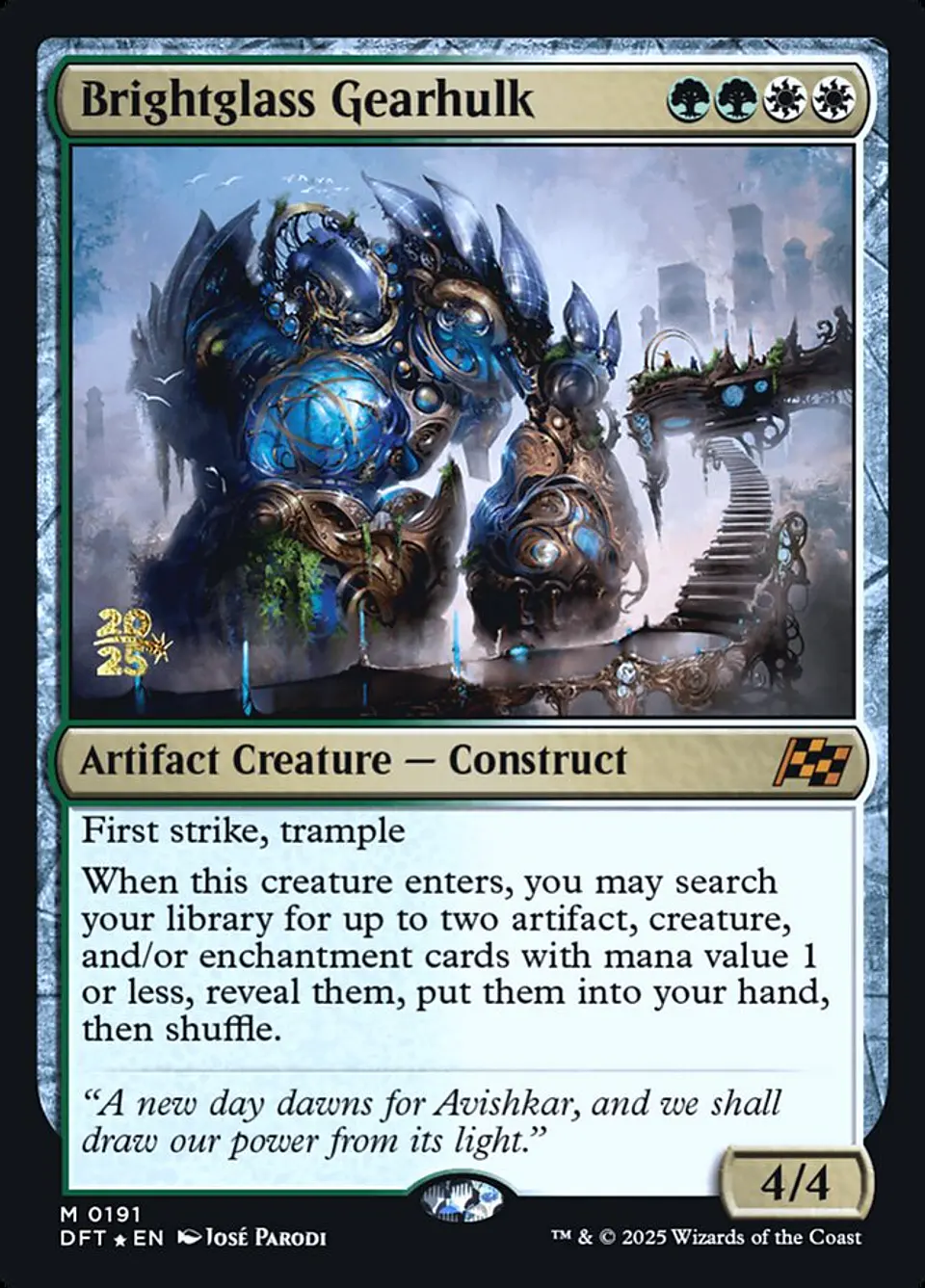 Brightglass Gearhulk (Launch foil) | Español | NM | PDFT 1