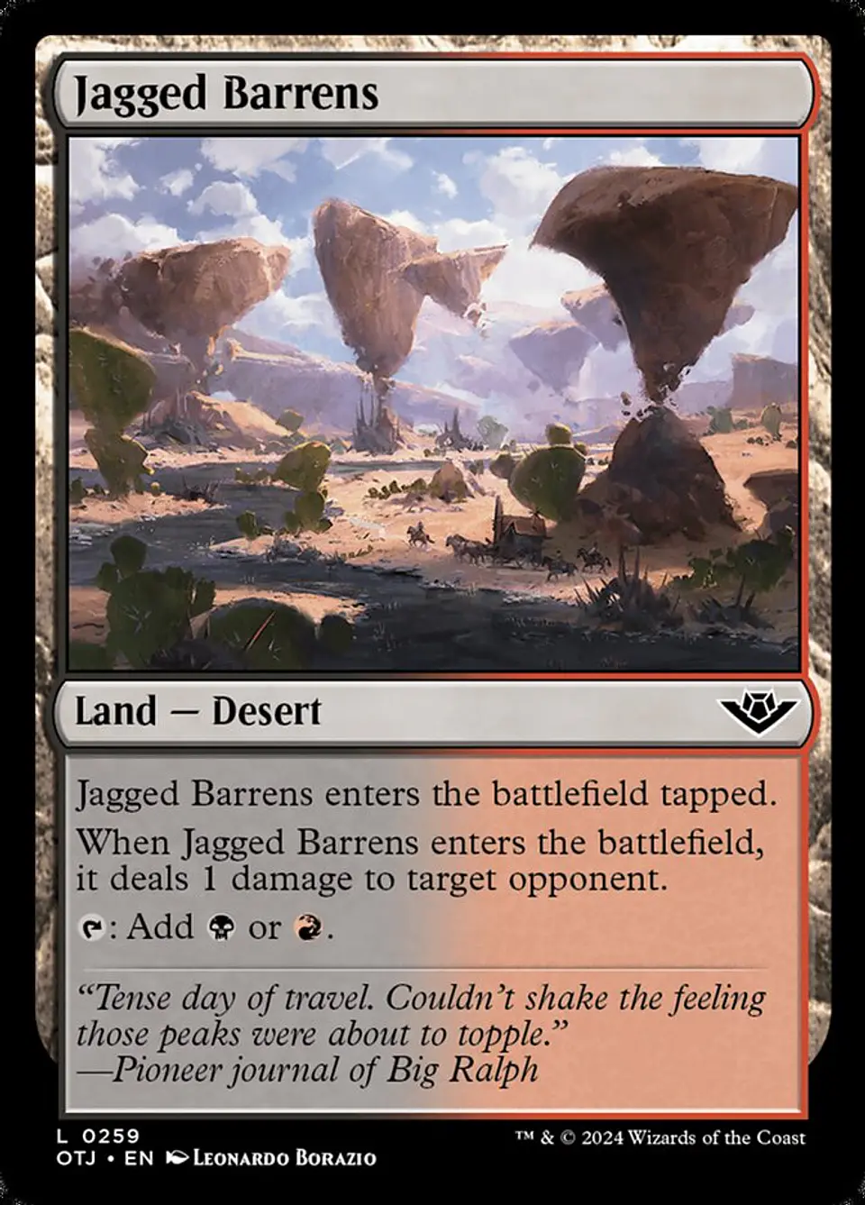 Jagged Barrens | Español | NM | OTJ 1