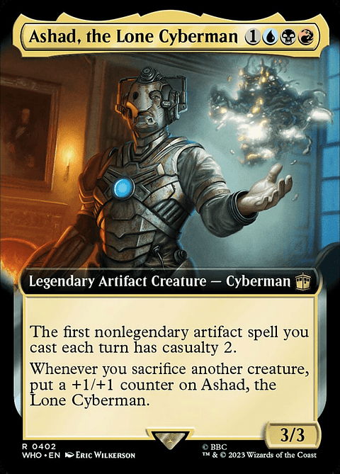 Ashad, the Lone Cyberman (Extended Art foil) | Inglés | NM | WHO