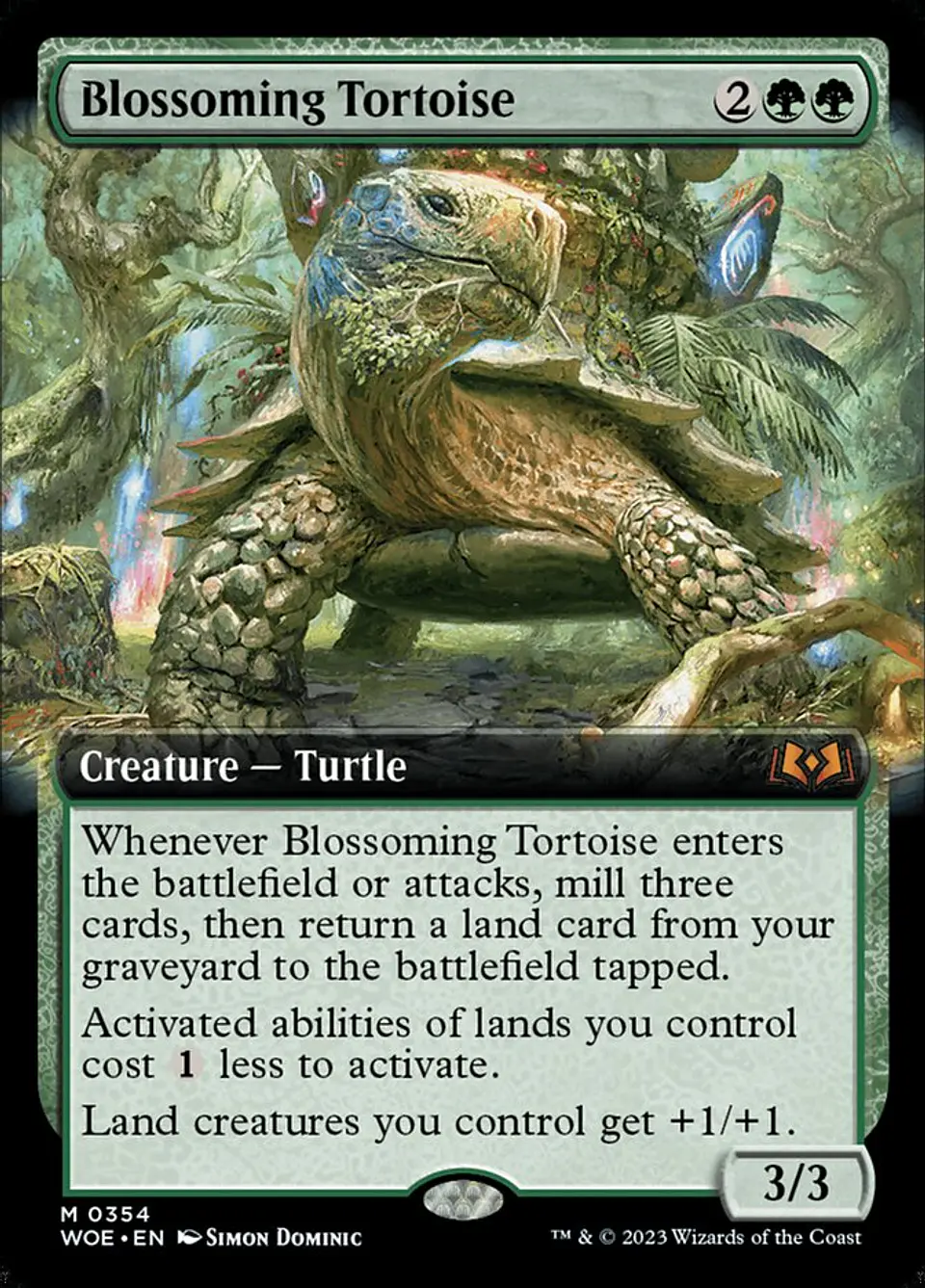 Blossoming Tortoise (Extended Art) | Inglés | NM | WOE 1