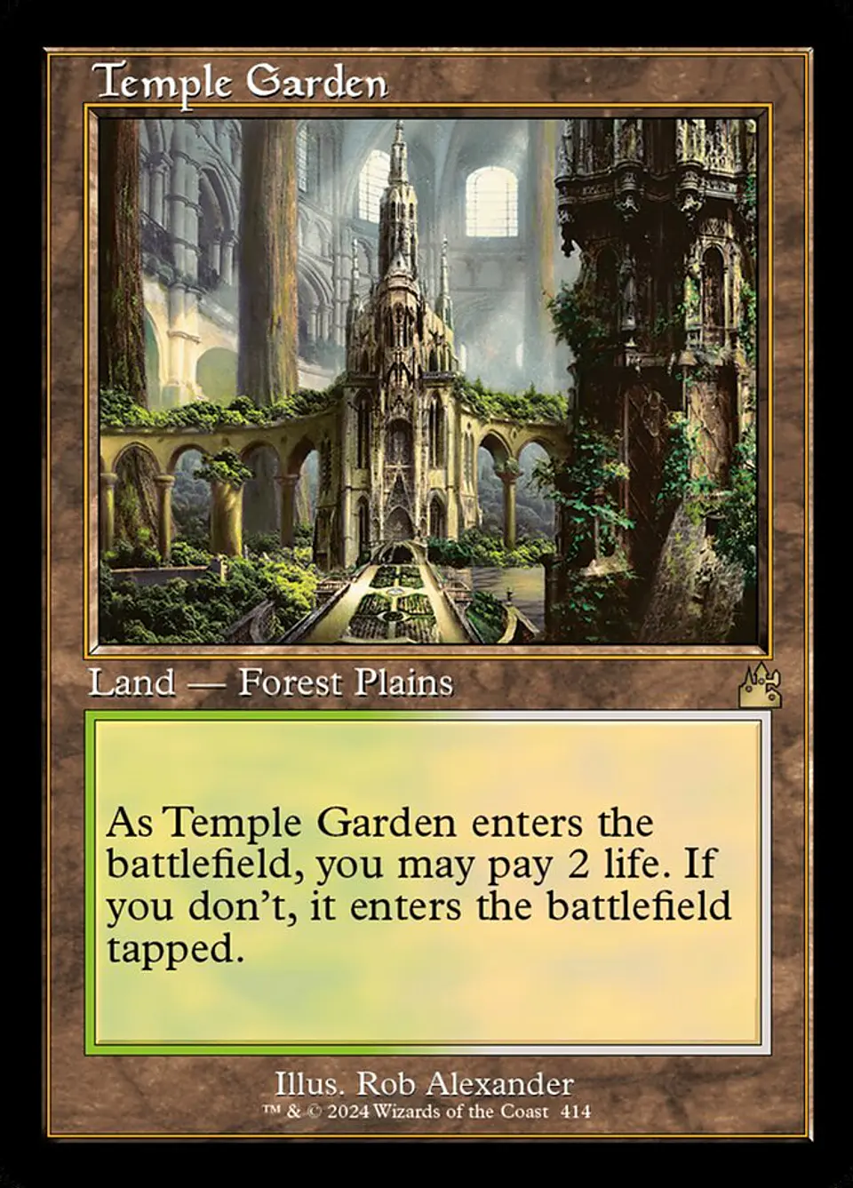 Temple Garden (Retro Frame) | Inglés | NM | RVR 1