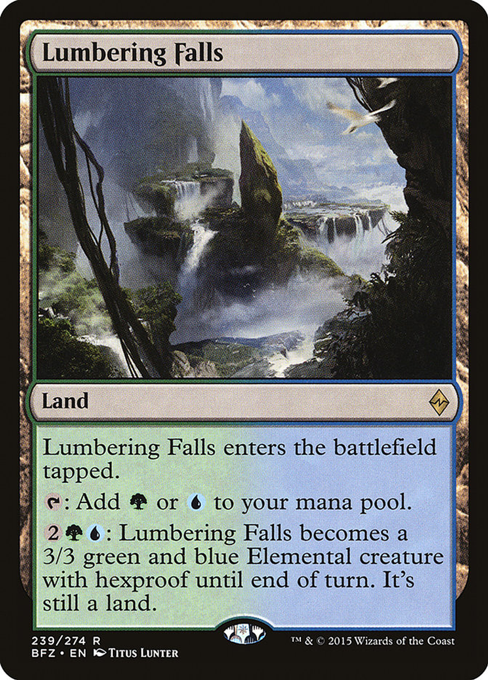 Lumbering Falls | Inglés | NM | BFZ 1