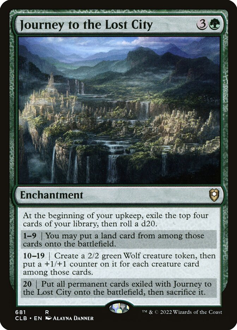 Journey to the Lost City | Inglés | NM | CLB 1