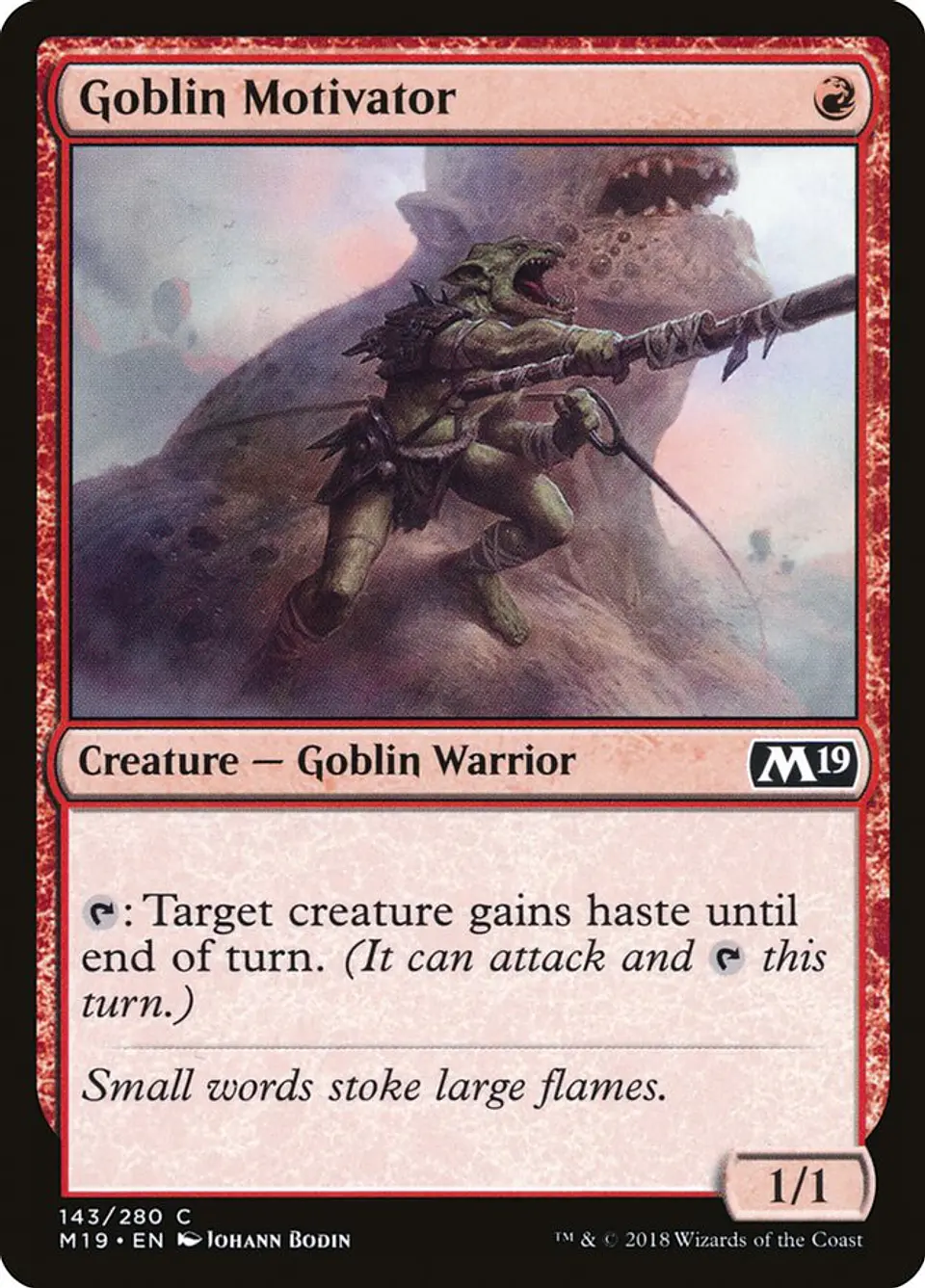 Goblin Motivator (foil) | Inglés | NM | M19 1