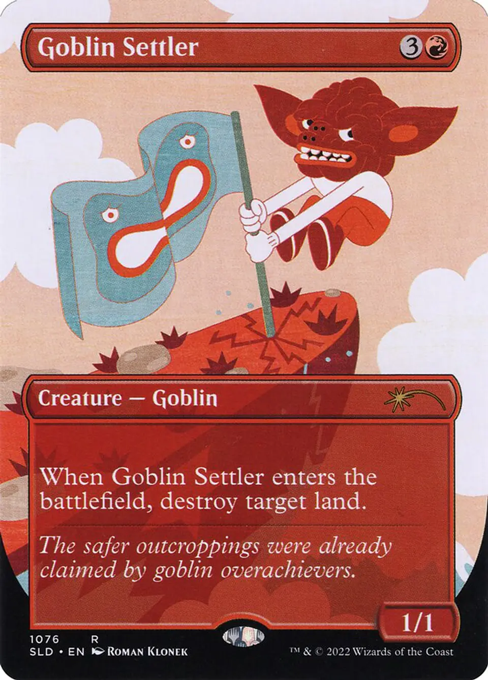 Goblin Settler (Borderless foil) | Inglés | NM | SLD 1