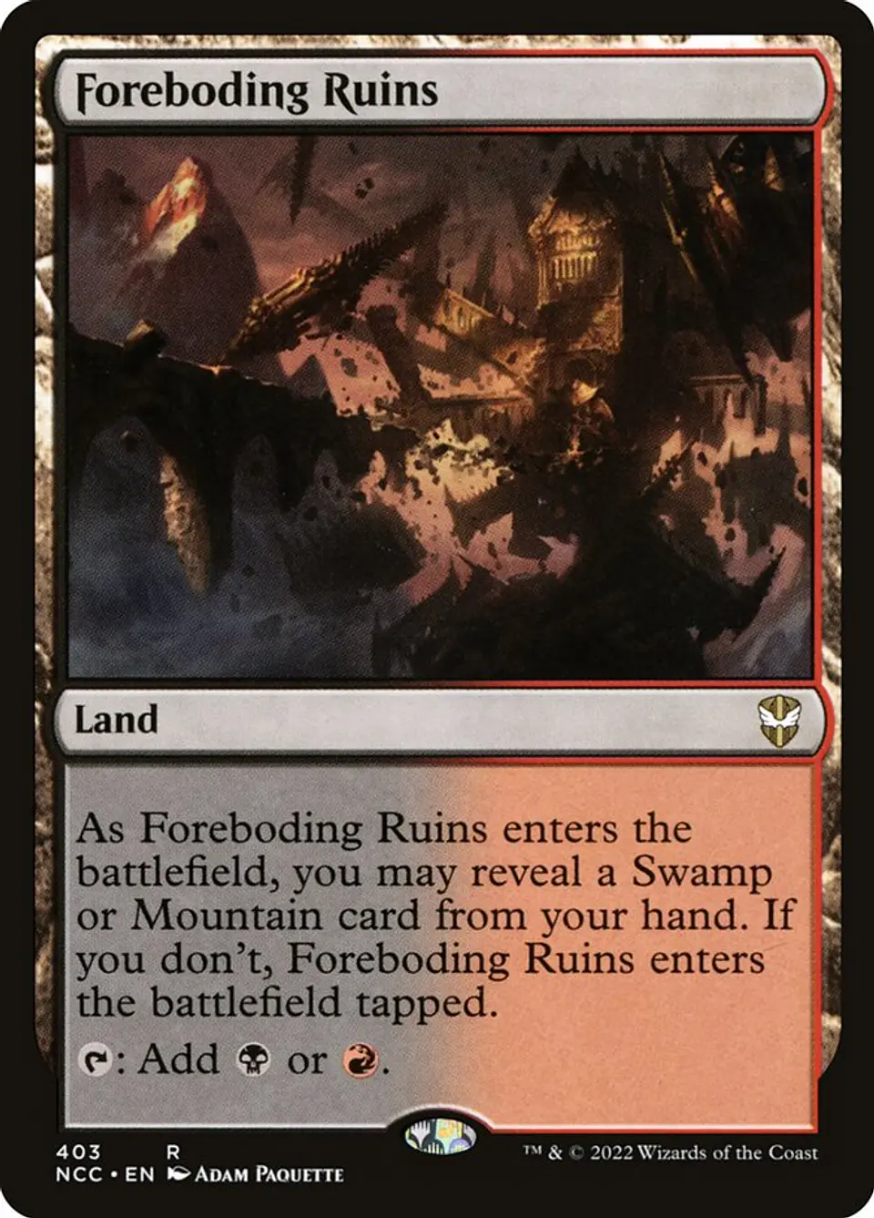 Foreboding Ruins | Inglés | NM | NCC 1