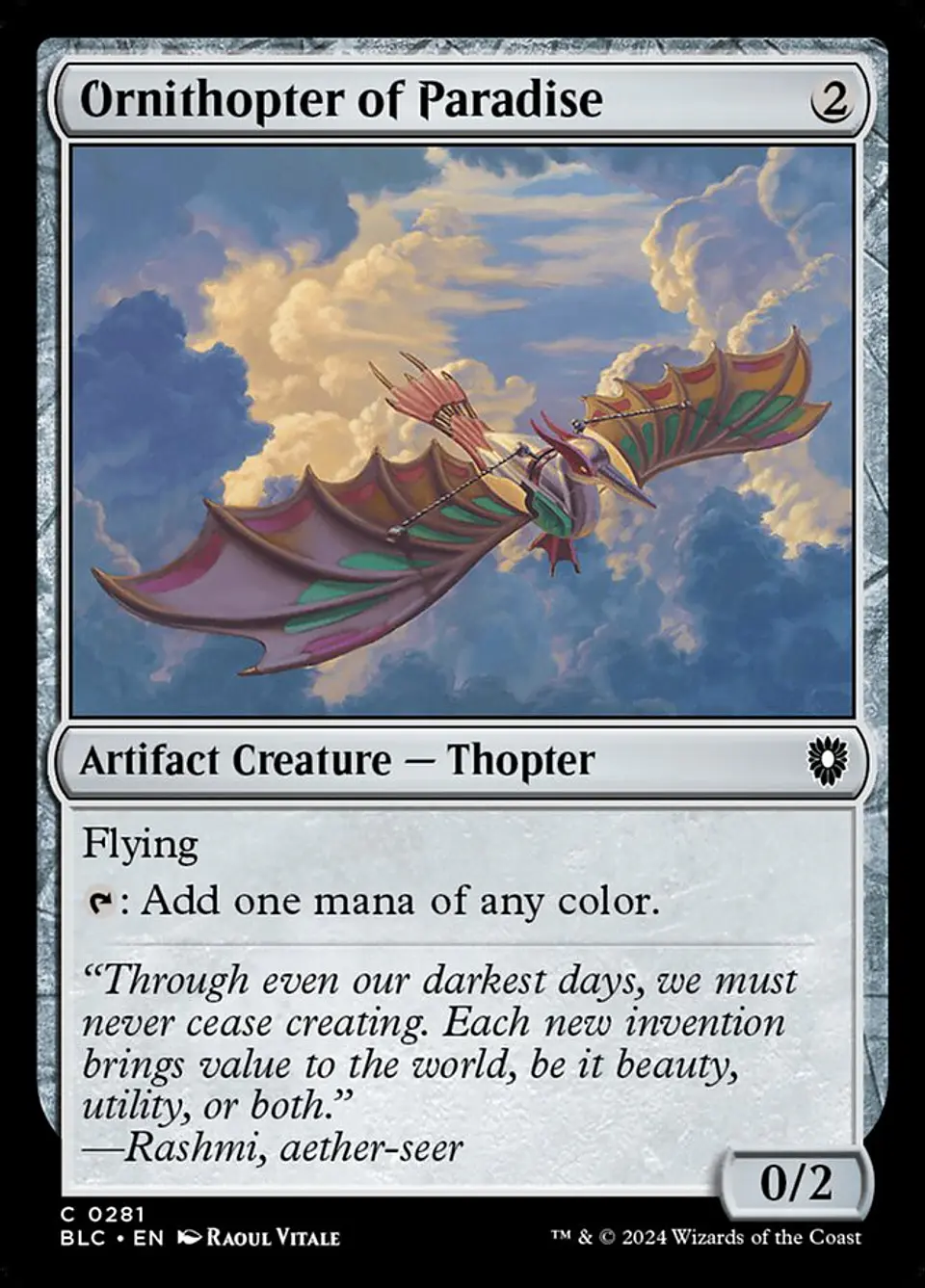 Ornithopter of Paradise | Español | NM | BLC 1
