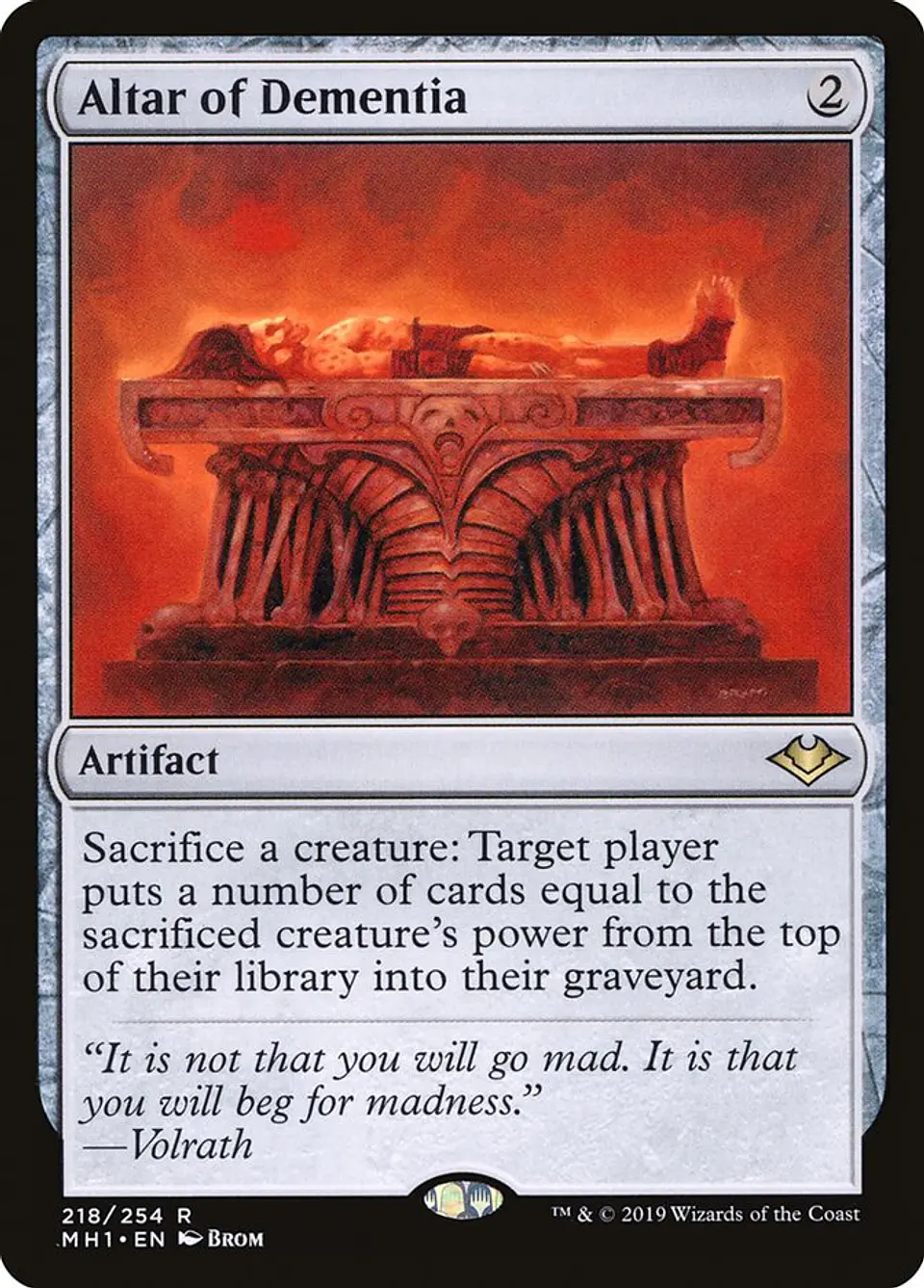 Altar of Dementia | Español | NM | MH1 1