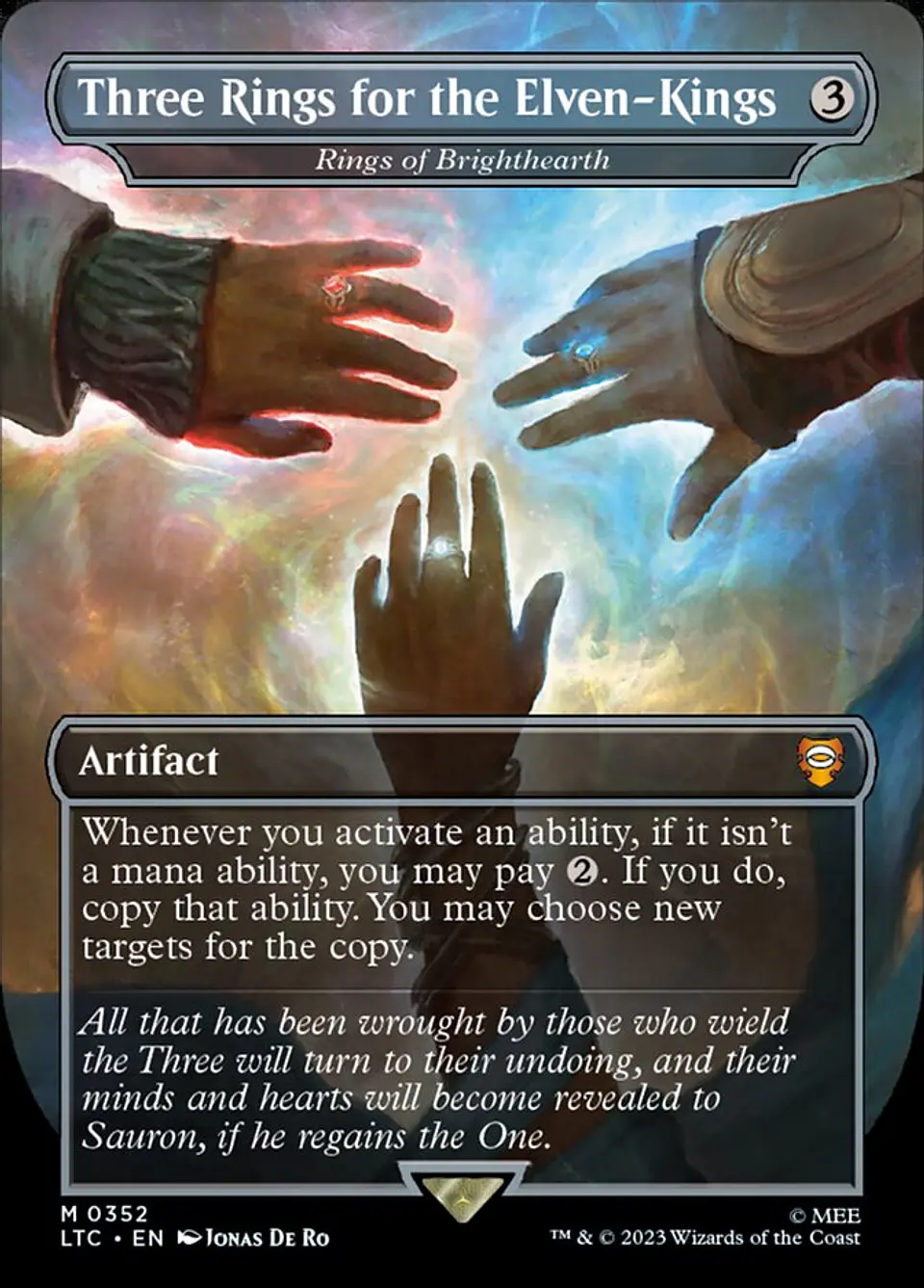 Rings of Brighthearth (Borderless foil) | Inglés | NM | LTC 1