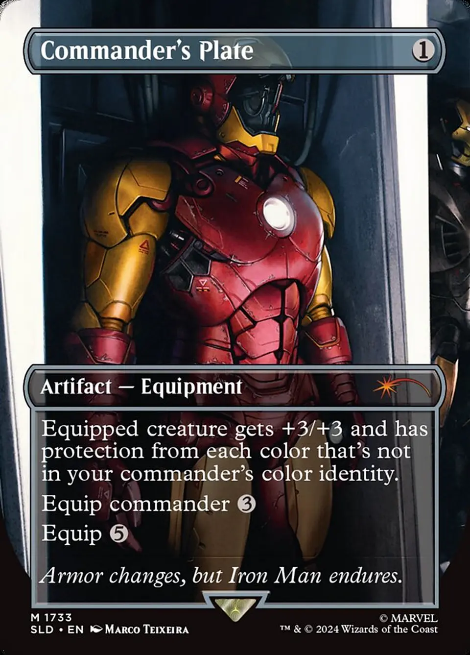 Commander's Plate (Borderless foil) | Inglés | NM | SLD 1