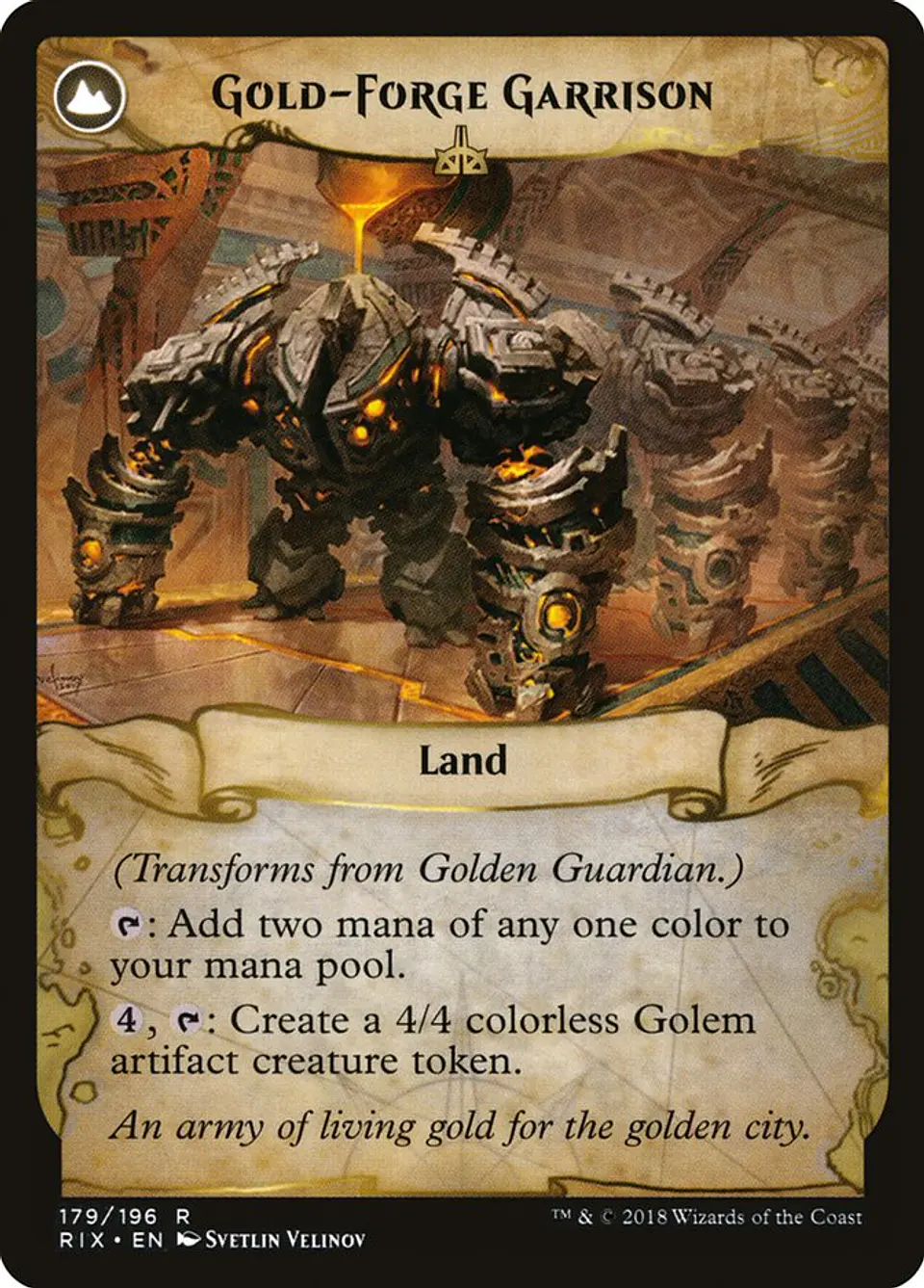 Golden Guardian // Gold-Forge Garrison | Español | NM | RIX 2