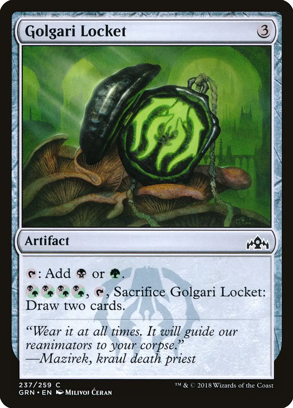 Golgari Locket | Español | NM | GRN 1